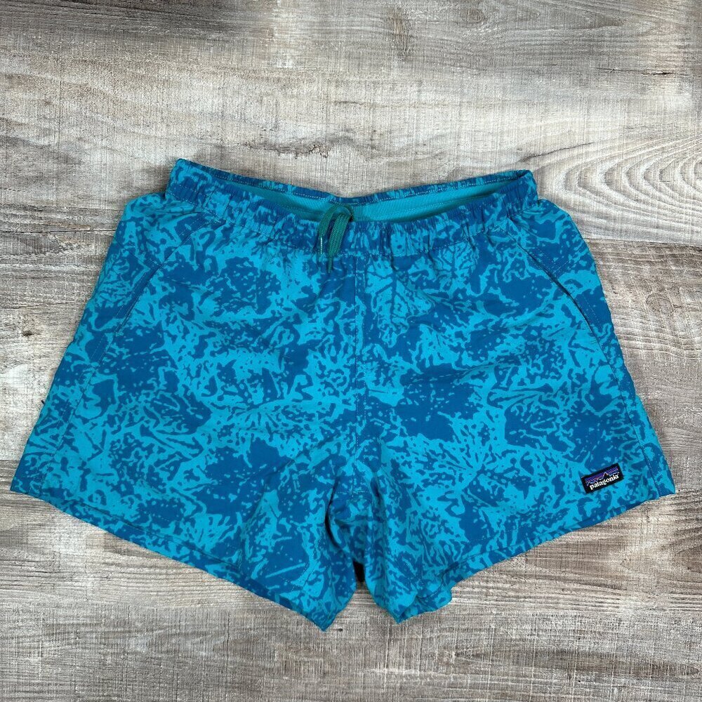 WILD PRINT Patagonia Sz Small 4" Inseam Great Shorts 100% Nylon